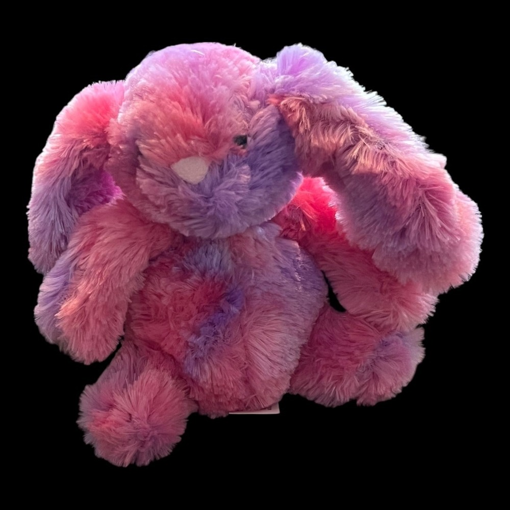 Honey Bunny Plush Stuffed Animal Pink Purple Tie Dye New Floppy Ears Bunny